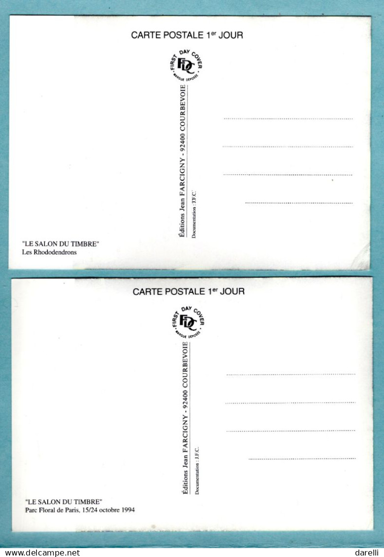 Carte Maximum 1993 - Salon Du Timbre 1993 - YT 2849 Et 2850 - Paris - 1990-1999