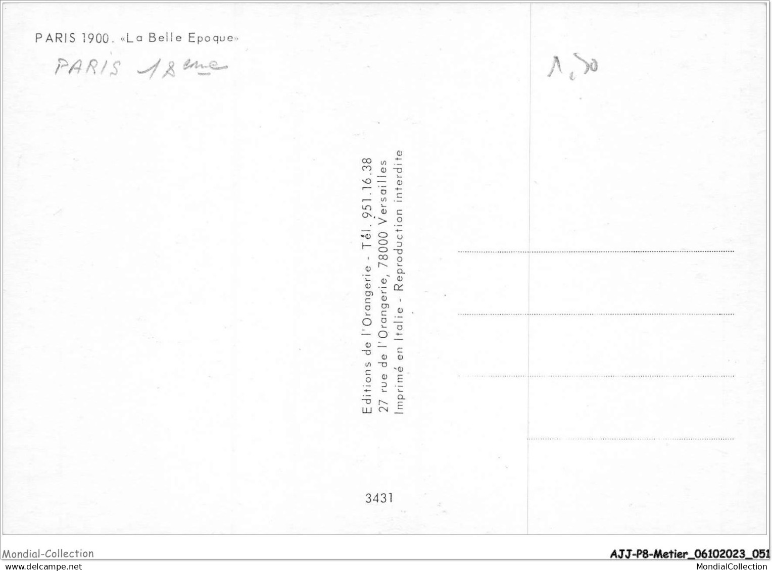 AJJP8-0724 - METIER - LA BELLE EPOQUE  - Altri & Non Classificati