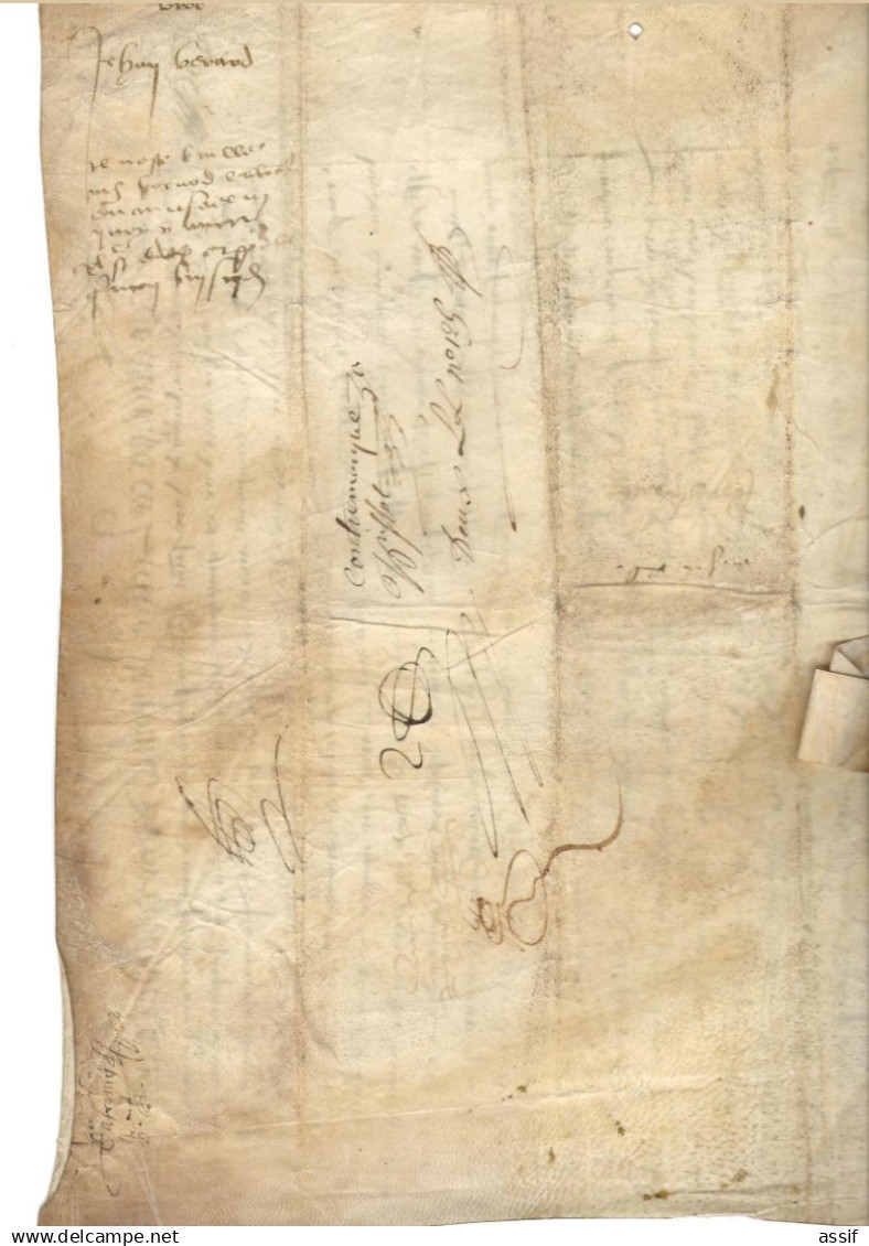 Parchemin 1526 Vicomté De Vire - Vente - Historische Dokumente