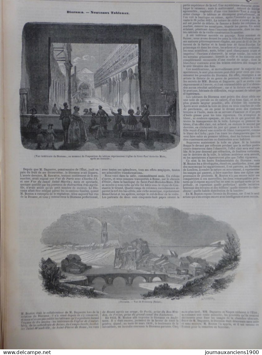 1852 1890 DIORAMA LUMIERE PANORAMA PHOTOGRAPHE APPAREIL 10 JOURNAUX ANCIENS