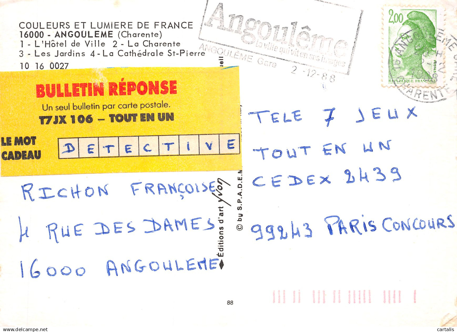 16-ANGOULEME-N°4135-A/0259 - Angouleme