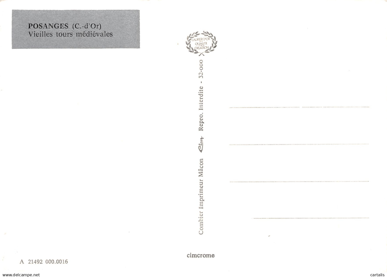 21-POSANGES-N°4135-C/0381 - Other & Unclassified