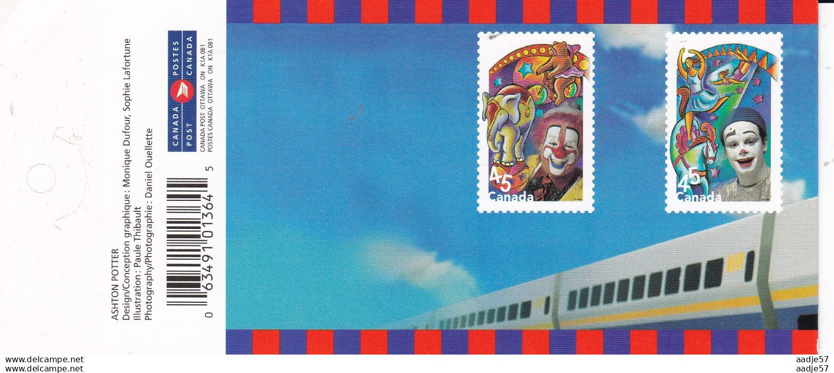 Canada 1998 Circus - Le Cirque 4 Different Pane Of 12 Sc 1757-60 BK 210 FDC Cancel - Libretti Completi