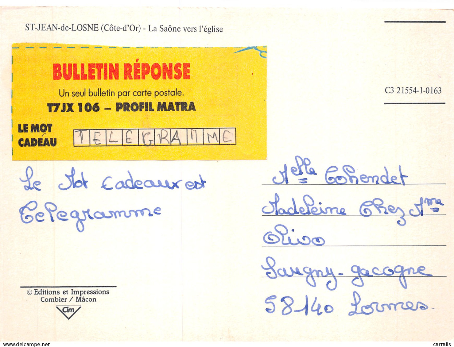 21-SAINT JEAN DE LOSNE-N°4139-B/0005 - Other & Unclassified