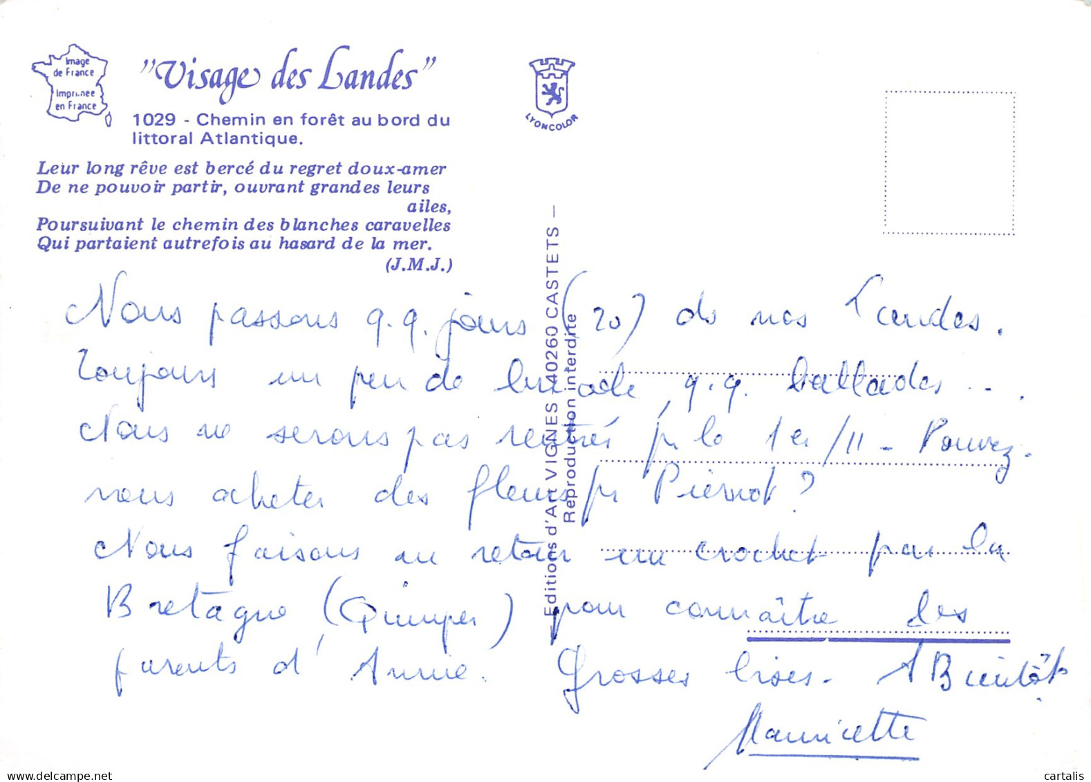 40-LES LANDES-N°4142-A/0295 - Other & Unclassified