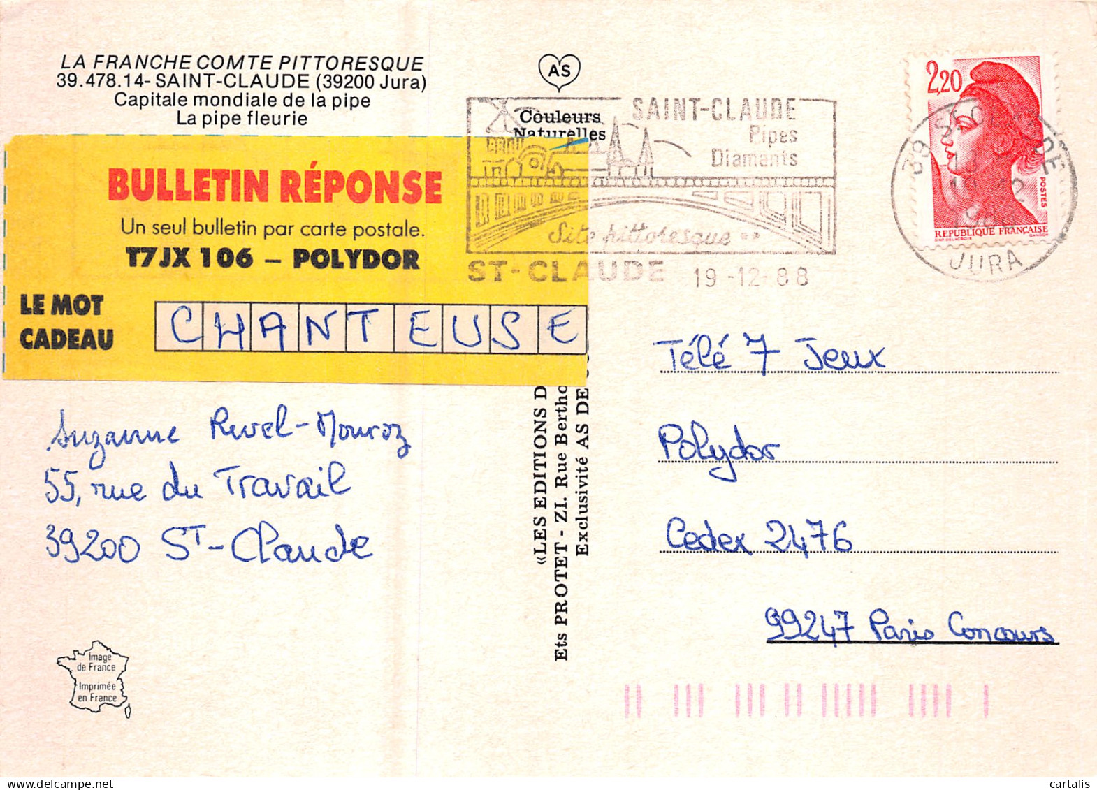 39-SAINT CLAUDE-N°4145-B/0265 - Saint Claude