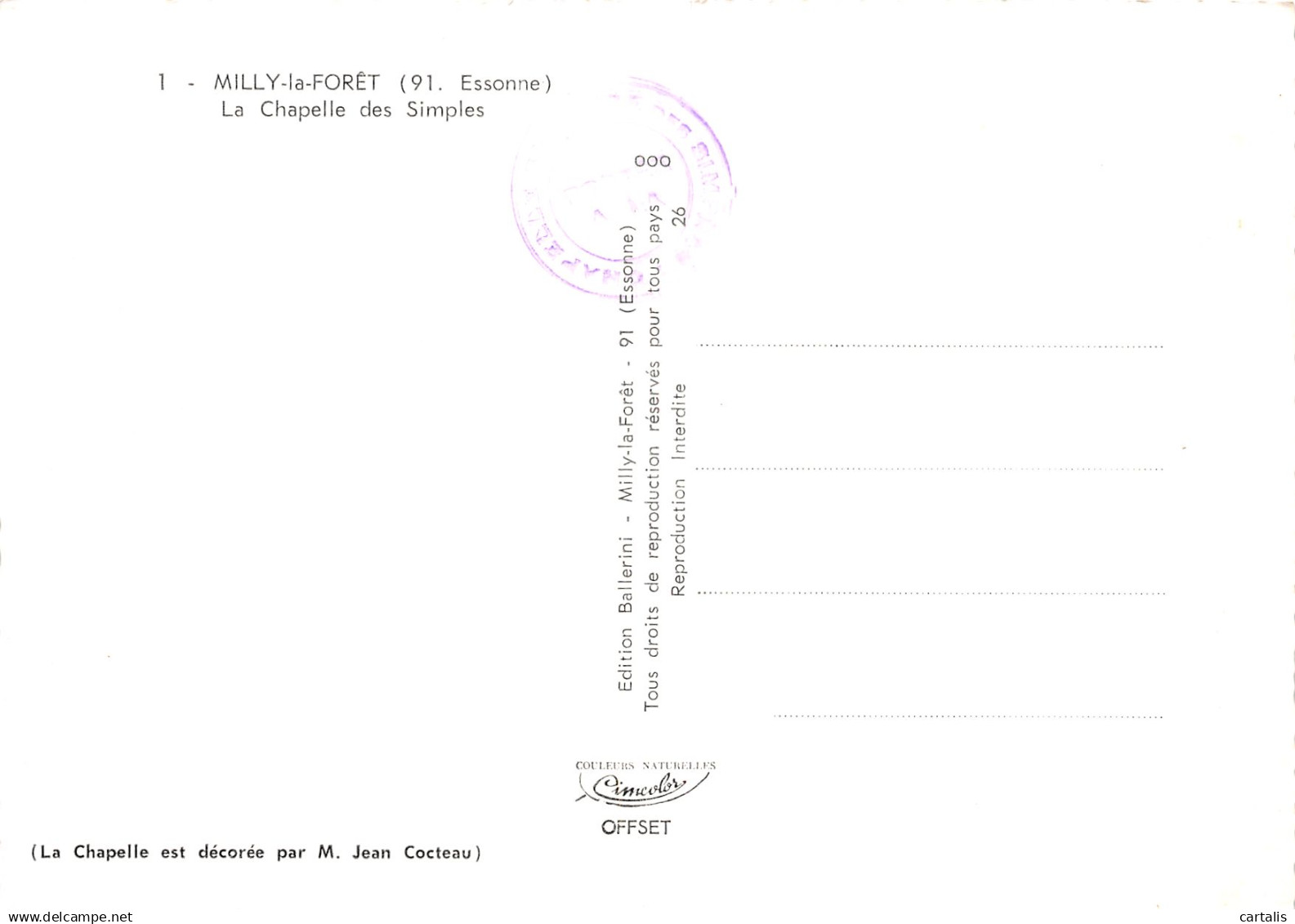 91-MILLY LA FORET-N°4146-B/0395 - Milly La Foret