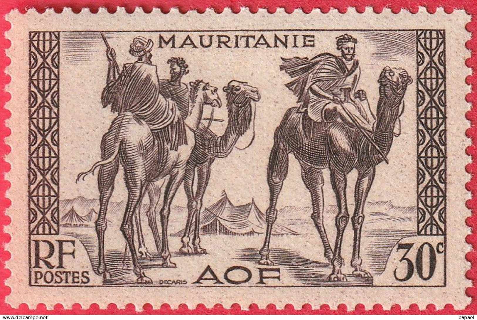 N° Yvert & Tellier 79-80-81 - Mauritanie (AOF) (1938) (Neuf) - Méhariste - Ungebraucht