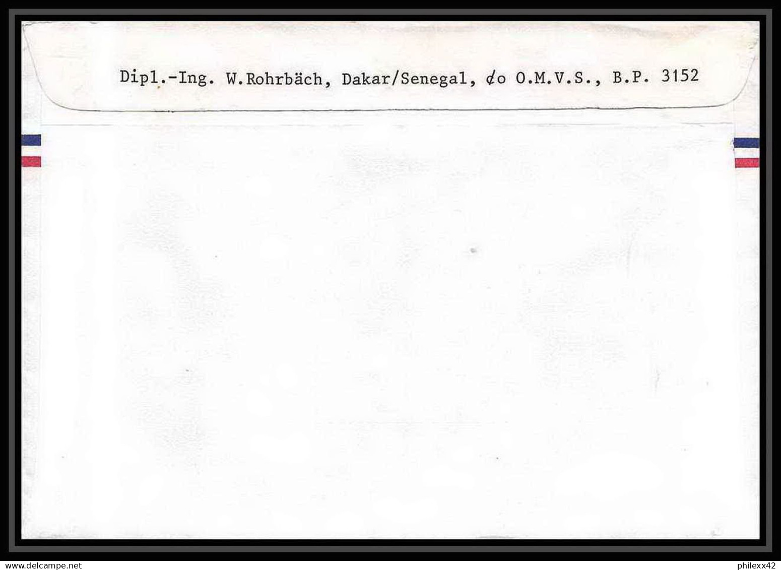 5844/ Espace (space) Lettre (cover) 22/1/1970 Gagarine Gagarin Sénégal - Afrika