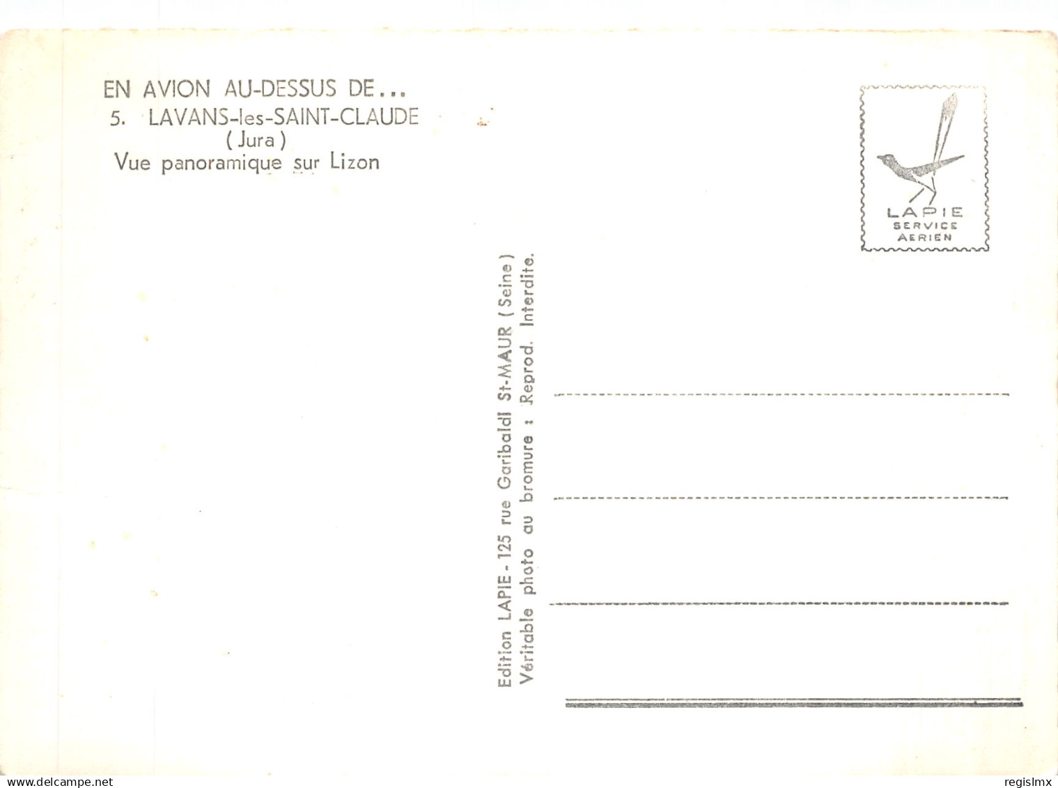 39-LAVANS LES SAINT CLAUDE-N°T1087-A/0363 - Other & Unclassified