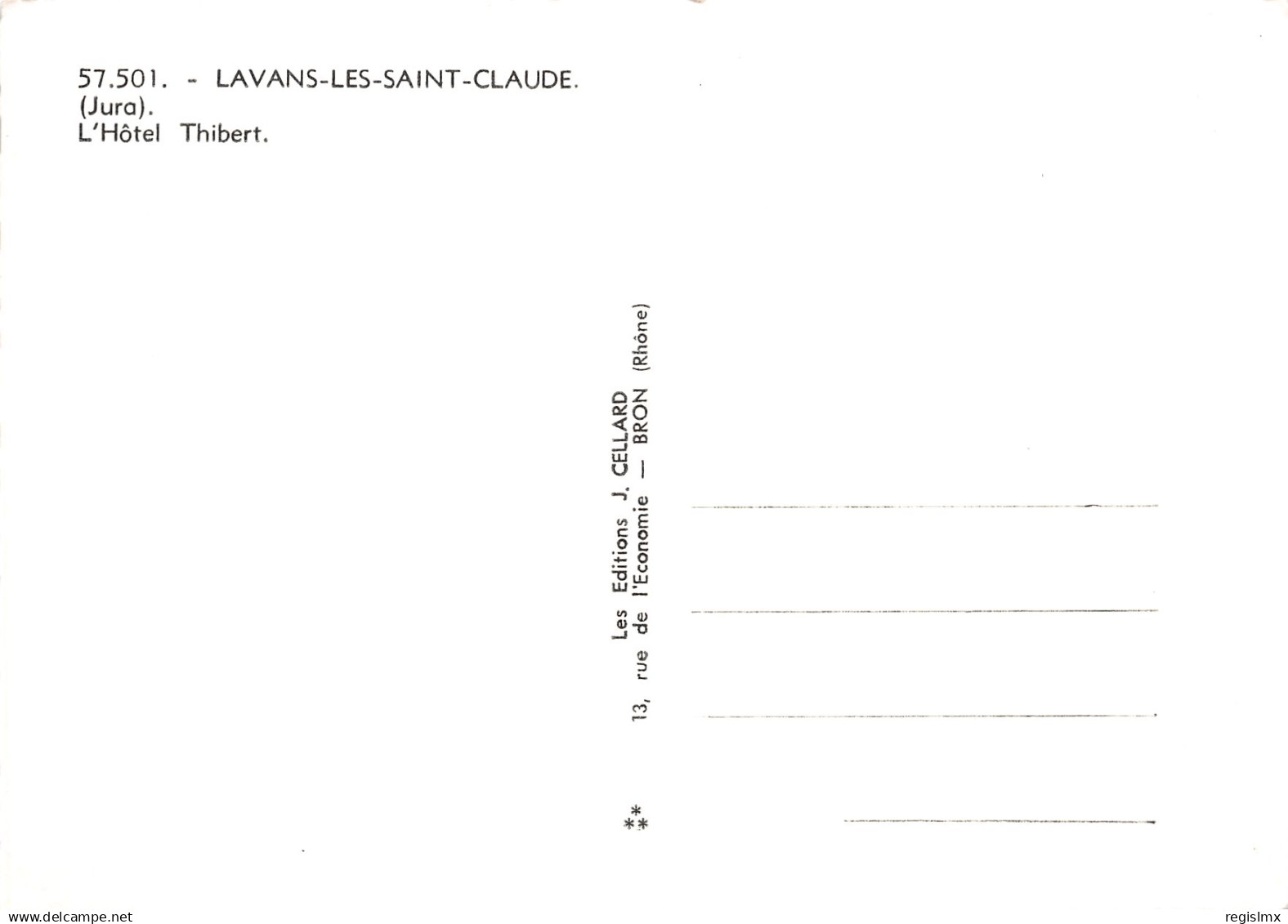 39-LAVANS LES SAINT CLAUDE-N°T1087-F/0093 - Other & Unclassified