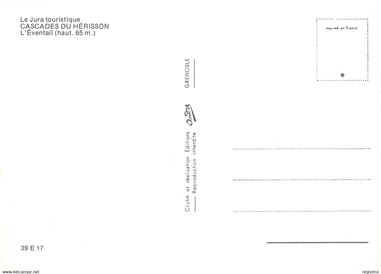 39-CASCADES DU HERISSON L EVENTAIL-N°T1088-A/0249 - Andere & Zonder Classificatie