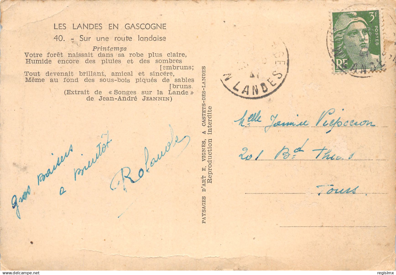 40-LES LANDES EN GASCOGNE-N°TB3541-A/0193 - Otros & Sin Clasificación