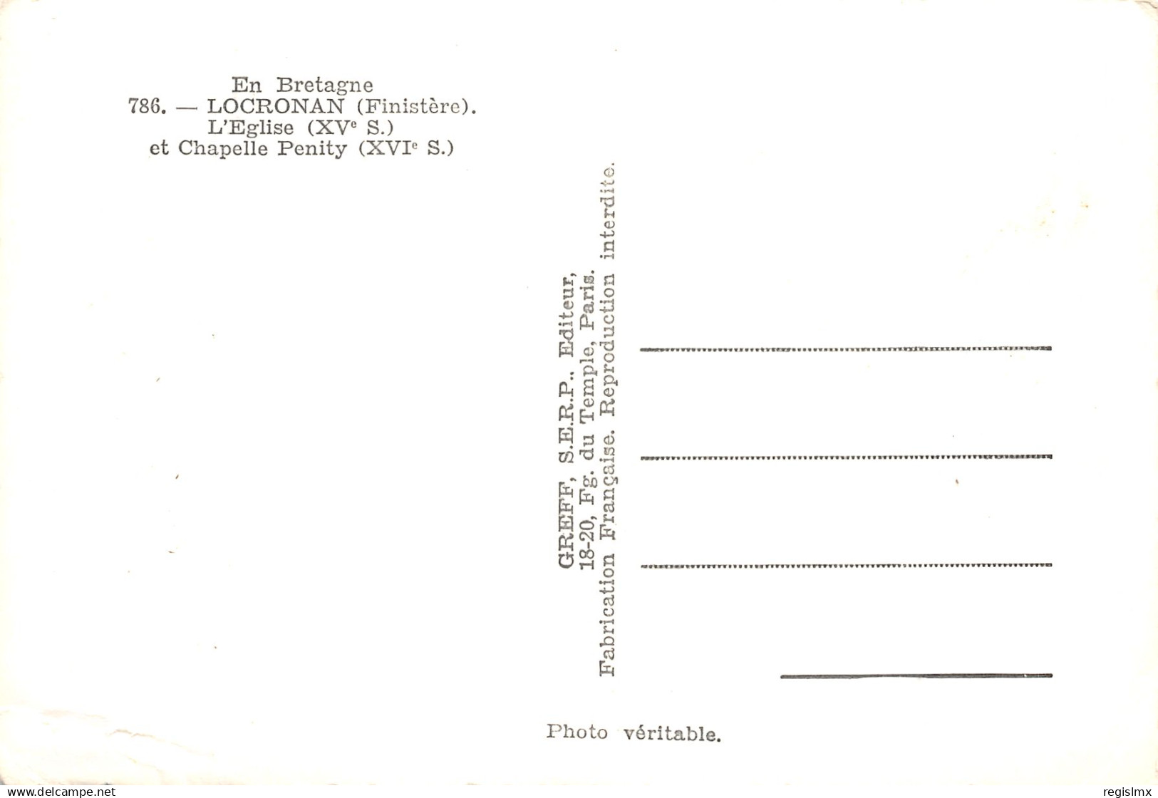 29-LOCRONAN-N°TB3544-B/0213 - Locronan