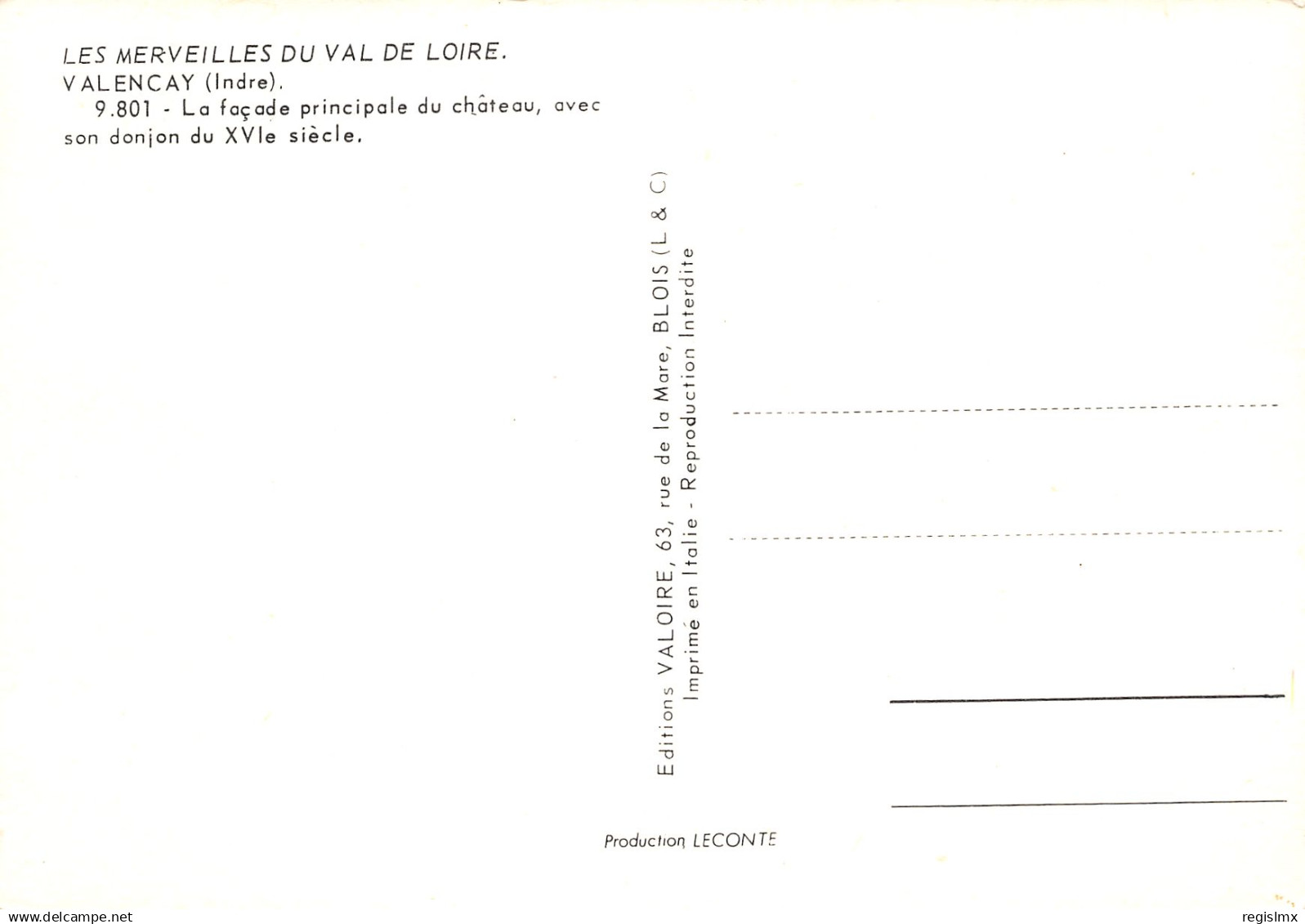 36-VALENCAY-N°TB3548-C/0317 - Other & Unclassified