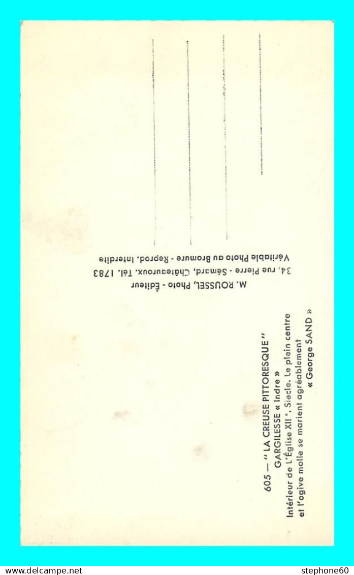 A748 / 547 36 - GARGILESSE Int?rieur De L'Eglise - Otros & Sin Clasificación