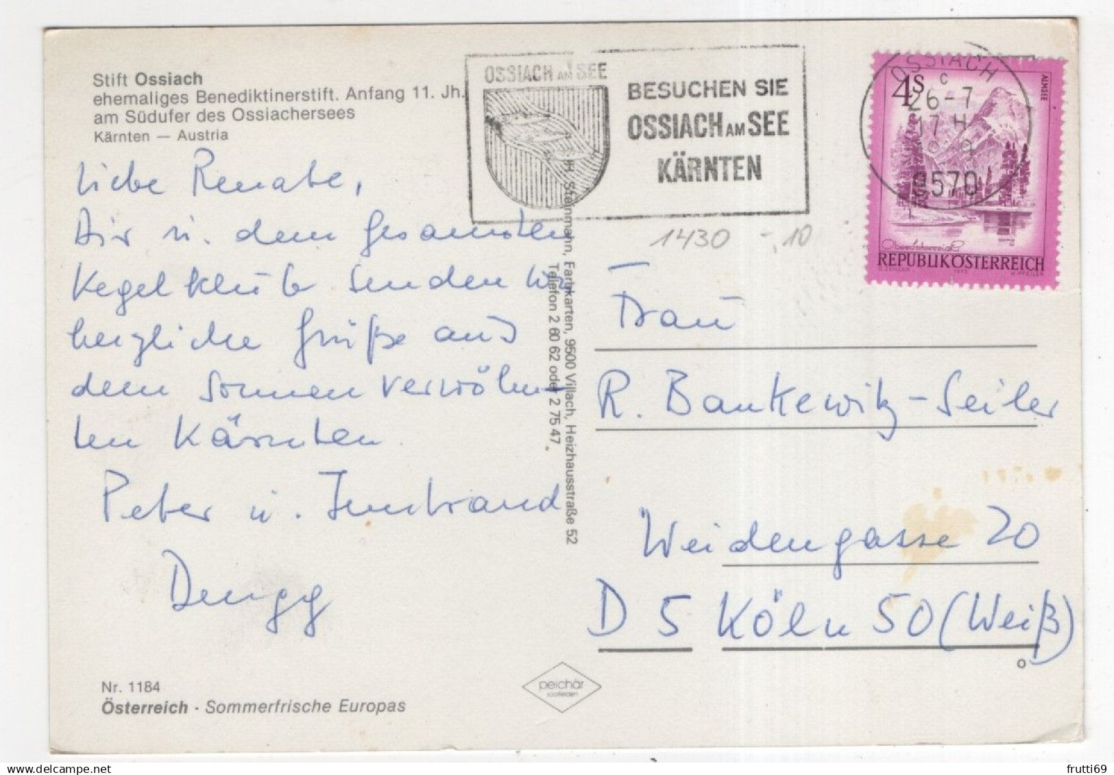 AK 221561 AUSTRIA - Stift Ossiach - Ossiachersee - Ossiachersee-Orte