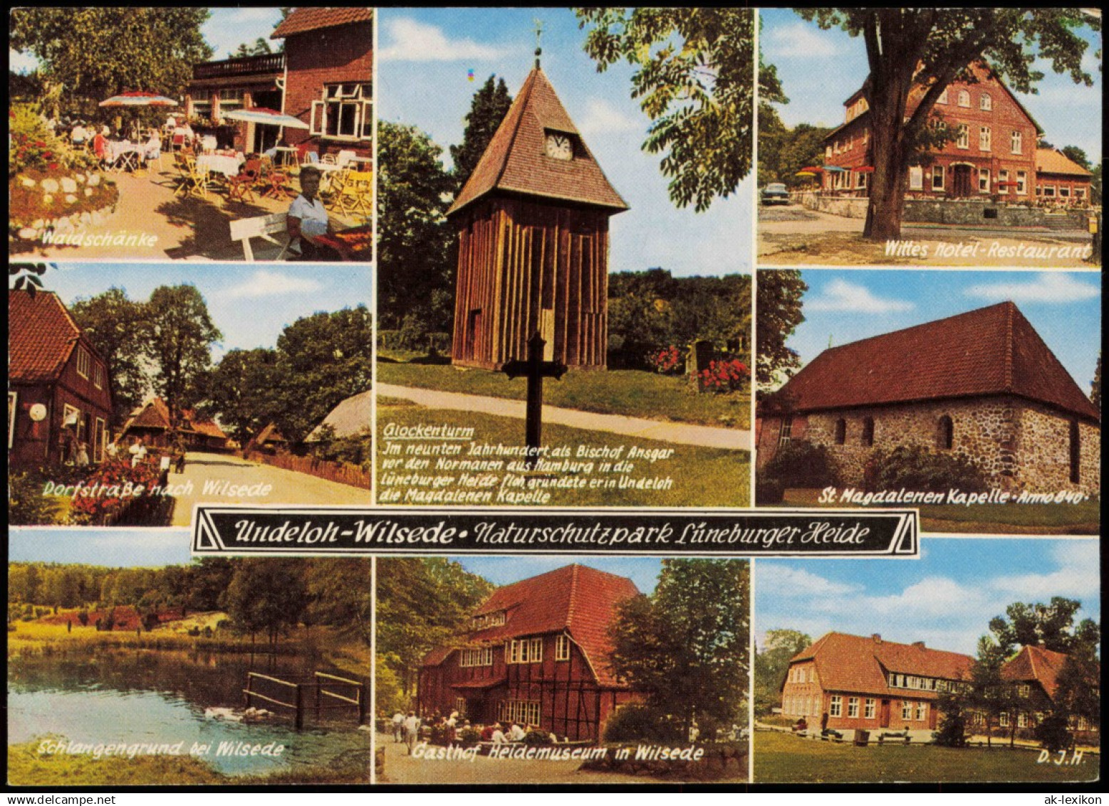 Undeloh Mehrbildkarte Undeloh-Wilsede Naturschutzpark Lüneburger Heide 1960 - Andere & Zonder Classificatie
