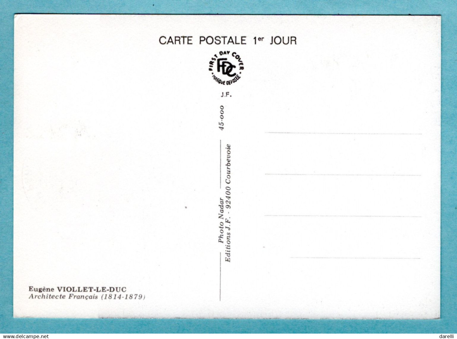 Carte Maximum 1980 - Viollet Le Duc - YT 2095 - Paris - 1980-1989