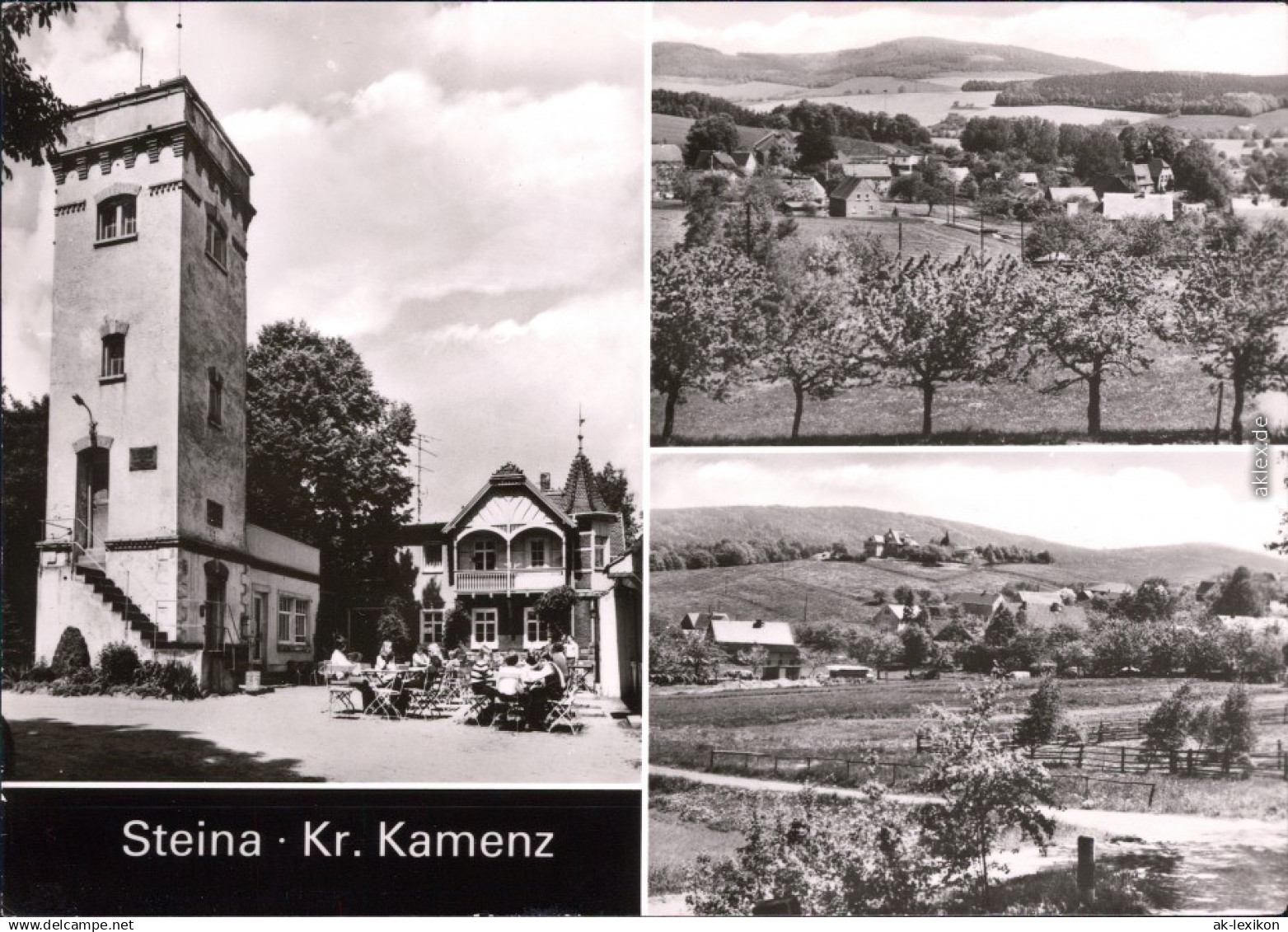 Steina Berggaststätte Auf Dem Schwedenstein, Panorama  B Pulsnitz Kamenz 1985 - Otros & Sin Clasificación