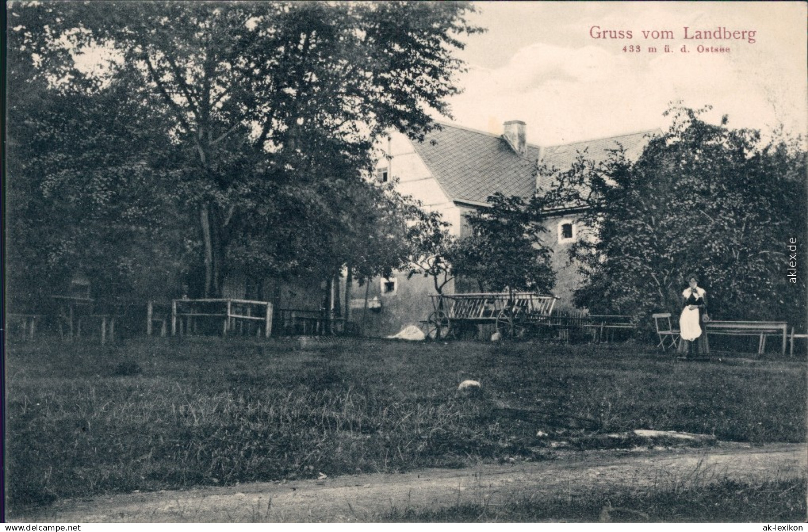 Ansichtskarte Wilsdruff   Vom Landberg: Gartenansicht  B Dresden Freital 1907 - Andere & Zonder Classificatie