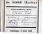 CATALOGUE PUBLICITAIRE DE VENTE  DU MANS "LA SARTRE"1922 ENVOYé EN " P P" PORT PAYE ANCETRE VPC VENTE PAR CORRESPONDANCE - Briefe U. Dokumente