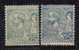Monaco:1891-4 Yvert16grn.,25blue Mlh* Catalogue Of Yv.16 Is $515 - Other & Unclassified