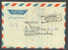 India Airmail Par Avion Aerogramme Registered Recommandé Moradabad City Cancel Backside Franked To Denmark - Luftpost