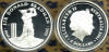 AUSTRALIA  $5 DOLLARS BRADMAN CRICKET SPORT  FRONT QEII HEAD BACK  2001  AG SILVER PROOF READ DESCRIPTION CAREFULLY !! - Autres & Non Classés