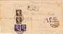 ALIA   /  PALERMO   -  Piego  Raccomandata  -   23.11.1944  - "A.C.S." - Imperiale Cent. 10 X 2 + Lire 1 X 2 Senza Fasci - Poststempel