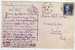 TIMBRE SEUL SUR LETTRE 1934  - JACQUARD LYON CACHET POSTAL SAINT LEU D ESSERENT OISE - CARTE DE CHANTILLY - Lettres & Documents