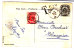 N°428 Obl.BRUXELLES 1-28.V.II.41 S/CP V.ESTORIL(Portugal).censure Allem."A.d."+aigle.TB - Guerre 40-45 (Lettres & Documents)