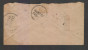 Ex Pakistan India QV 1/2A PS Envelope QUETTA TO SUKKUR EXPERIMENTAL CANCELLATION # 16304d Inde Indien - 1858-79 Kolonie Van De Kroon