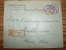 No.144 MERSON LETTRE RECOMMANDE EINSCHREIBEN 1923 STRASBOURG  Pour INDUSTRIE COTONNIERE MULHOUSE - Storia Postale