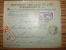 No.144 MERSON LETTRE RECOMMANDE EINSCHREIBEN 1923 DROGUERIE CENTRALE DE L' EST  Pour RUE DES CIGOGNES - Cartas & Documentos