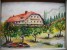 Hte Savoie  -  COMBLOUX  Les  CHALETS -  SUPERBE AQUARELLE SIGNEE - Watercolours