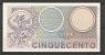 Italia - Banconota Non Circolata AUNC (piega Centrale) Da 500 Lire "Mercurio" - 1974 #19 - 500 Lire