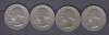ETATS UNIS - 25 Cents (4 Pieces) 1966-1967-1970-1986 - Unclassified