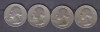 ETATS UNIS - 25 Cents (4 Pieces) 1966-1967-1970-1986 - Sin Clasificación