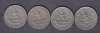 ETATS UNIS - 25 Cents (4 Pieces) 1966-1967-1970-1986 - Ohne Zuordnung