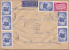 7006# HONGRIE LETTRE PAR AVION LEGIPOSTA  Levélszekrény útján Adatottfel Obl BUDAPEST 1949 MAGYAR Pour PARIS - Poststempel (Marcophilie)