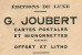 Facture 1952 - Editions De Luxe G. JOUBERT Cartes Postales Et Mignonnettes, Quai D' Anjou PARIS - Imprimerie & Papeterie
