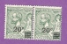 MONACO TIMBRE N° 51 NEUF SANS CHARNIERE PRINCE ALBERT 1ER PAIRE - Unused Stamps