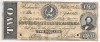 Billete Replica Of SPAIN,  2 Dolars 1864. Confederate States Of America - Valuta Della Confederazione (1861-1864)