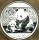 CHINA 10 YUAN PANDA ANIMAL FRONT & BUILDING BACK 2012 AG SILVER BUNC READ DESCRIPTION CAREFULLY!! - China