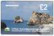 Cyprus, CYP-M-30, 14CYPB, £2,  "Petra Tou Romiou" Beach, Gray Stripe On Backside, 2 Scans - Chypre