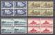 POLAND, EXILE ISSUE 1941, COIMPLETE SET, MNH BLOCKS OF 4 - Londoner Regierung (Exil)