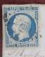 12 Jan 54 - Y&T 10 - 25c Napoleon Republique TB Sur Lettre  Losange Petit Chiffre Pour Paris - Mini 80euros - 1852 Louis-Napoléon