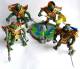 FIGURINE TORTUES NINJA - TEENAGE NINJA TURTLES MUTANT -  LOT DE 4 FIGURINES AVEC UN PLAYSET - Teenage Mutant Ninja Turtles