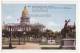 STATE CAPITOL -DENVER CO-1940s Postcard-BRONCHO BUSTER, INDIAN WARRIOR MONUMENTS  [c3389] - Denver